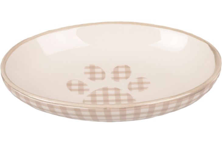 Flamingo Plato para comida Mylo Redondo Beige & Blanco