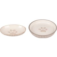 Flamingo Plato para comida Mylo Redondo Beige & Blanco