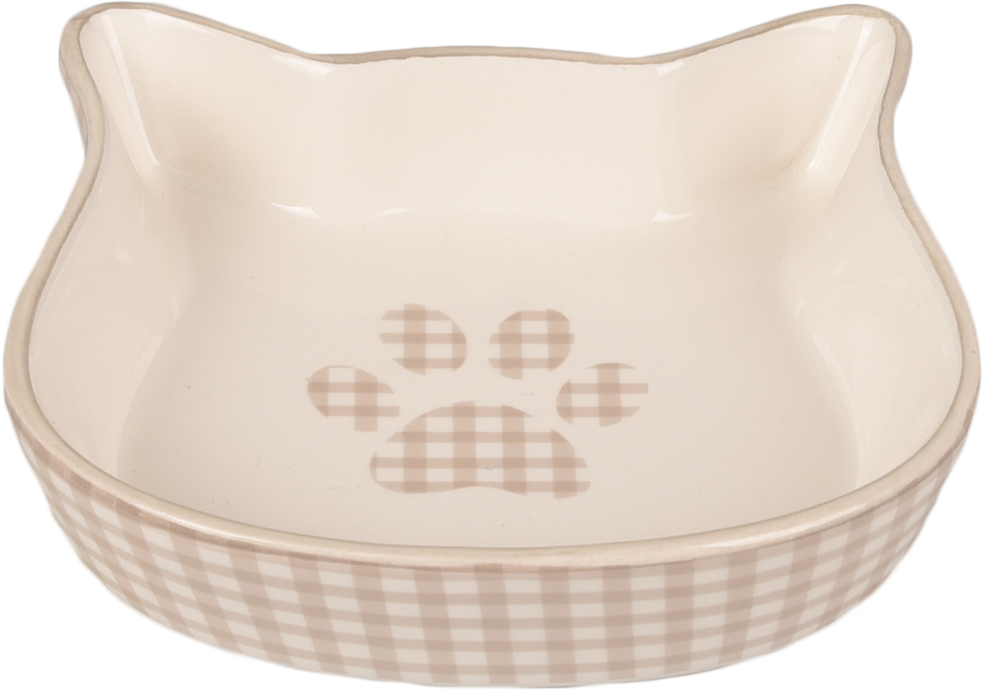 Flamingo Feeding and drinking bowl Mylo Beige & White