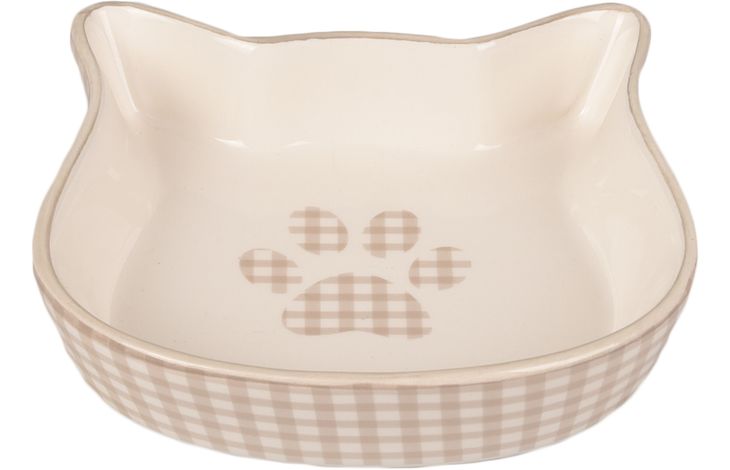 Flamingo Feeding and drinking bowl Mylo Beige & White