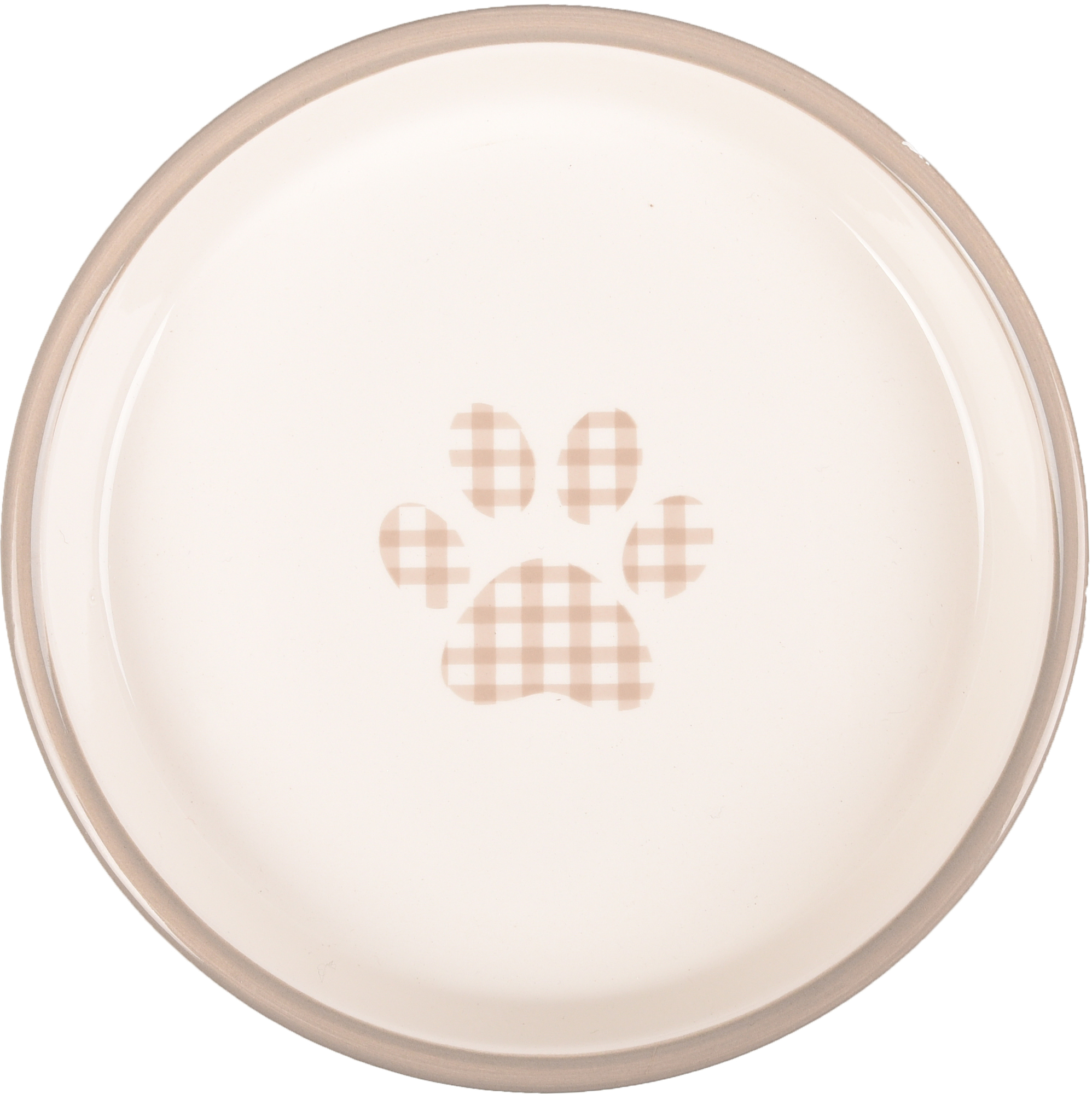 Flamingo Eetschaal Mylo Rond Beige & Wit