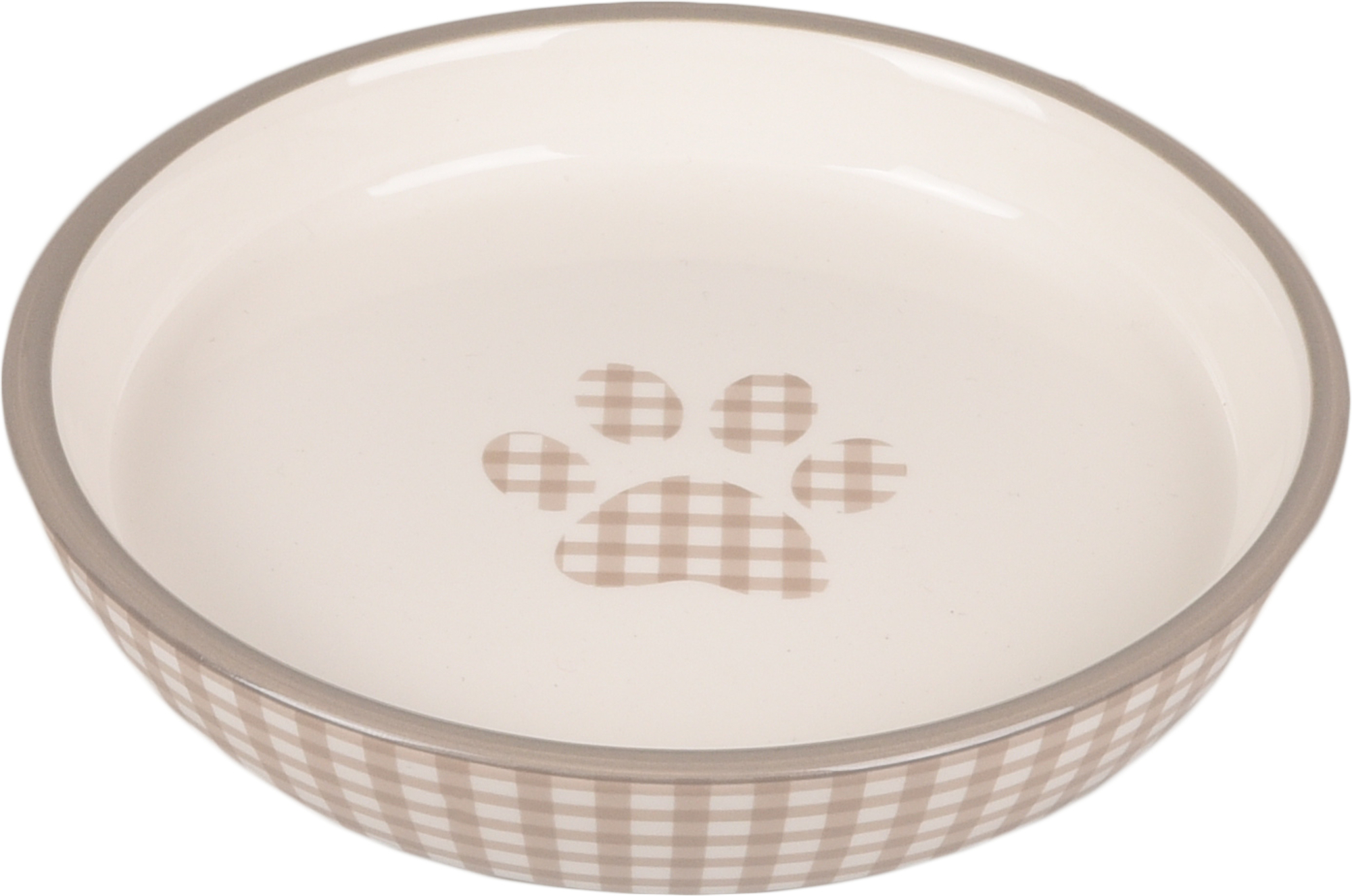 Flamingo Eetschaal Mylo Rond Beige & Wit