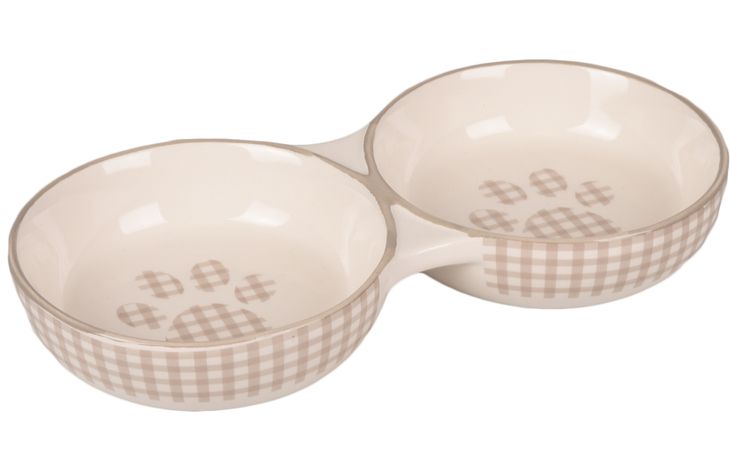 Flamingo Bol para comida y bebida Combo Mylo Beige & Blanco