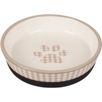 Flamingo Bol para comida y bebida Mylo Redondo Beige & Blanco