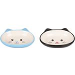 Feeding and drinking bowl Isa Light blue & White