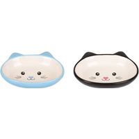 Flamingo Futter- und Trinknapf Isa Hellblau & Weiß