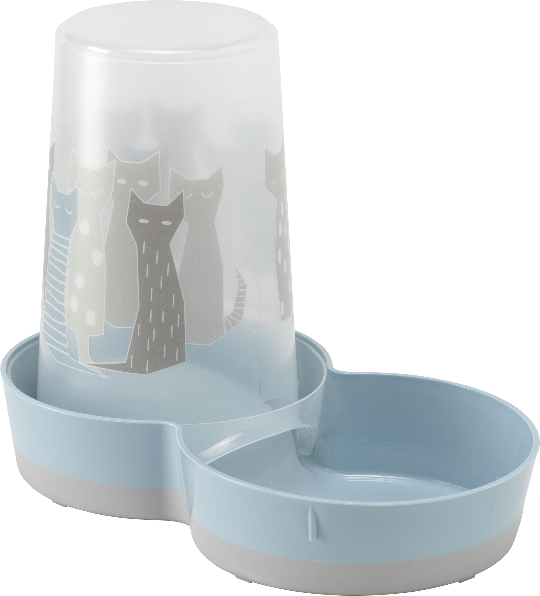 Flamingo Automatic food and water dispenser Maasai Grey & Blue