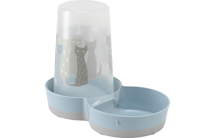 Flamingo Automatic food and water dispenser Maasai Grey & Blue