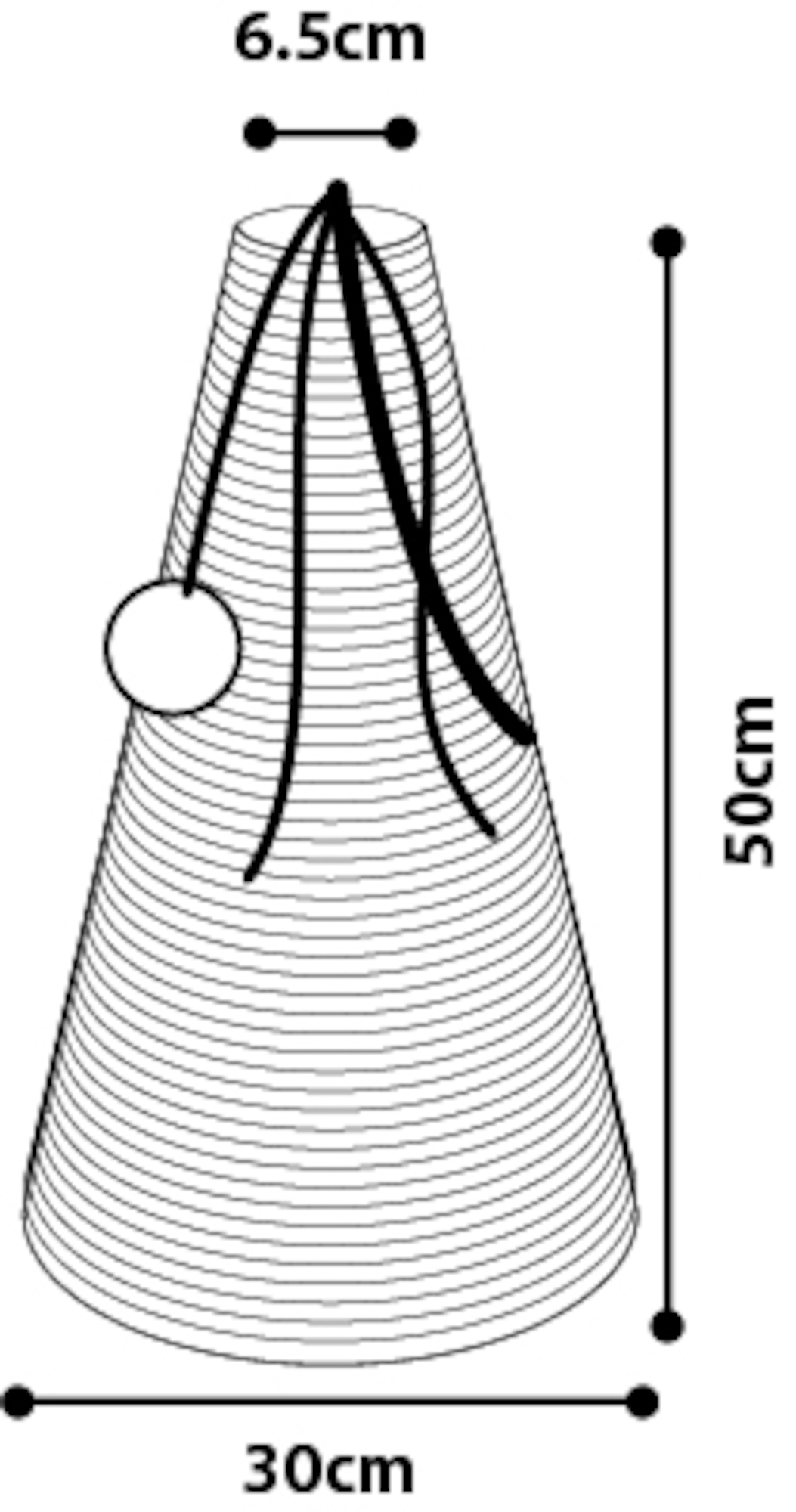 Flamingo Scratching cone  Brown & Natural