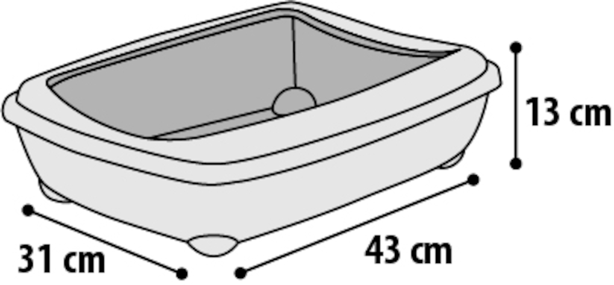 Flamingo Litter tray Nesta Hawaï multiple colours
