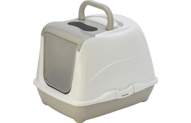 Flamingo Cat toilet Loki Grey