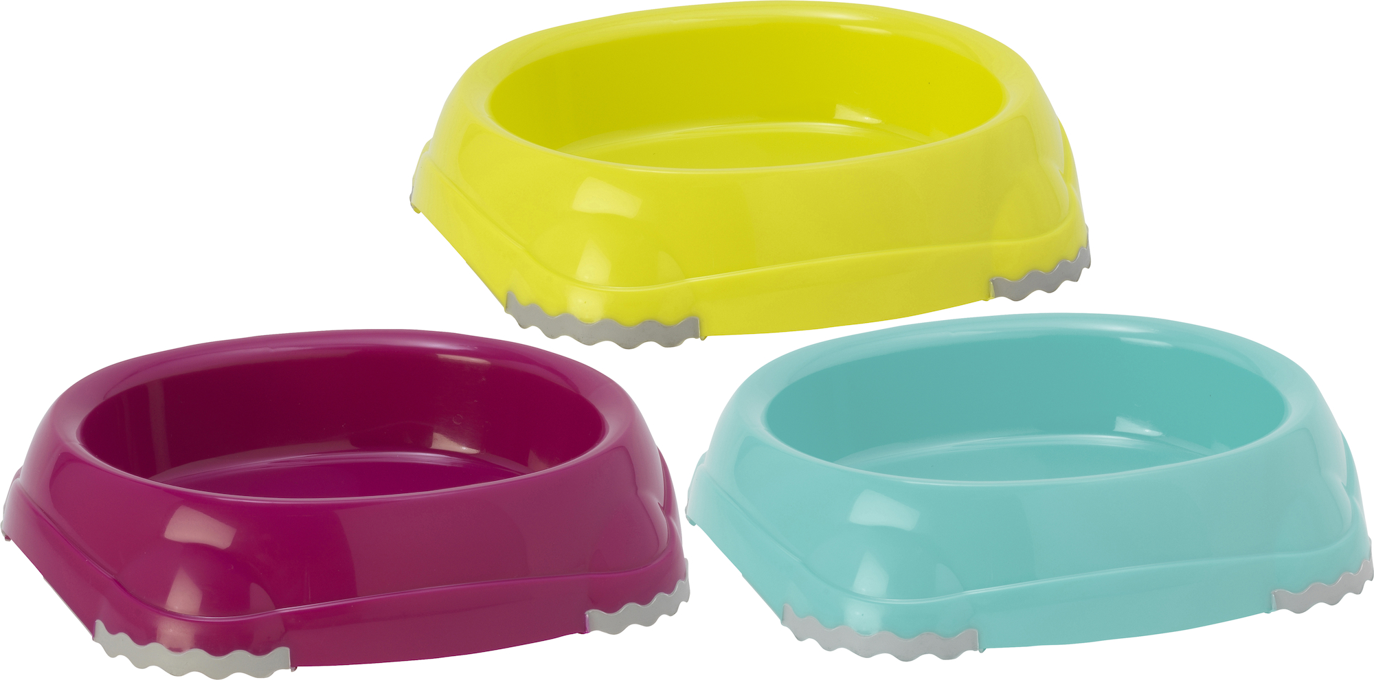 Flamingo Ciotola per cibo e acqua Leno Ovale Hawaï colori multipli