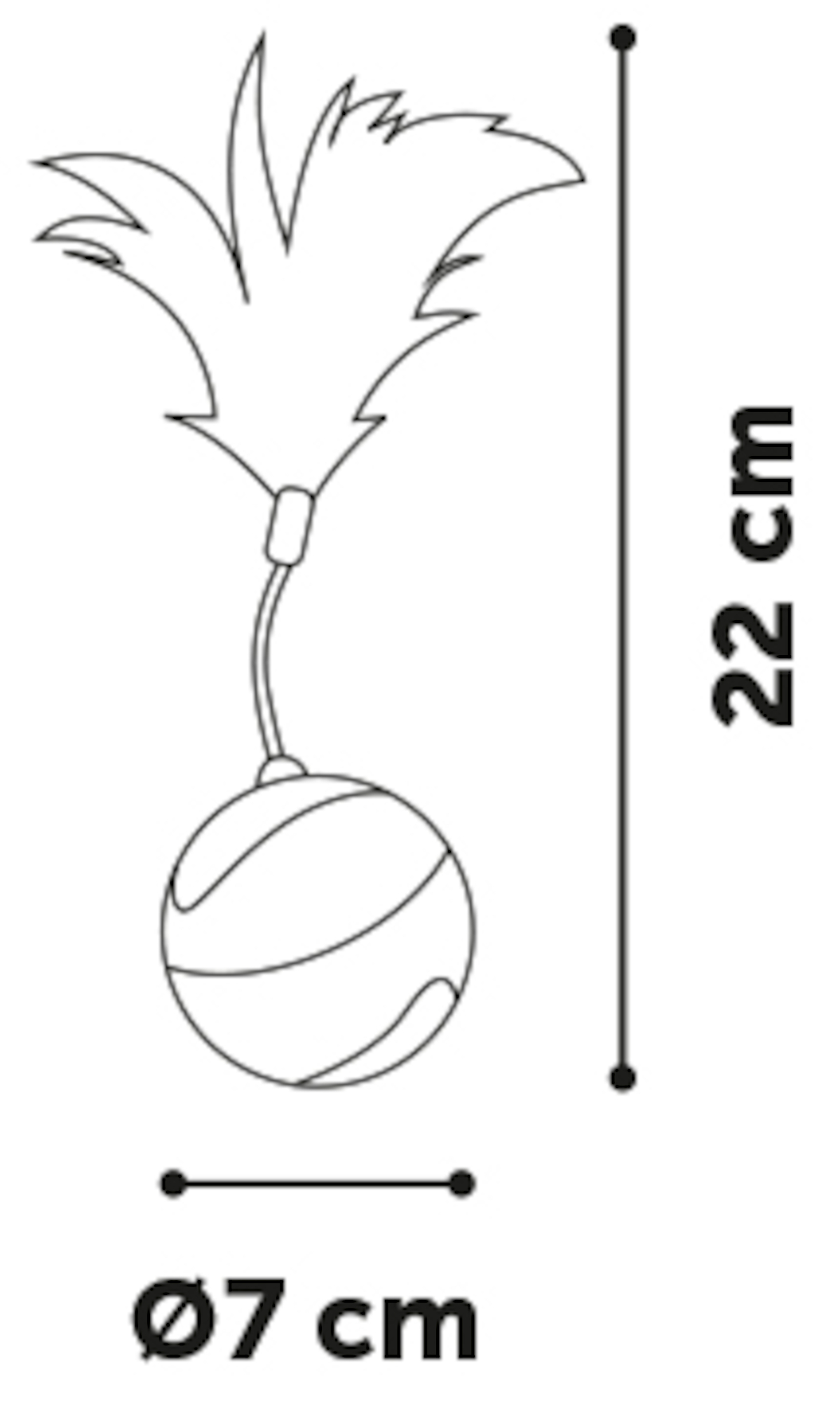 Flamingo Gioco elettronico Magic Mechta Palla & Piuma & Nastri Azzurro