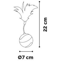 Flamingo Gioco elettronico Magic Mechta Palla & Piuma & Nastri Azzurro