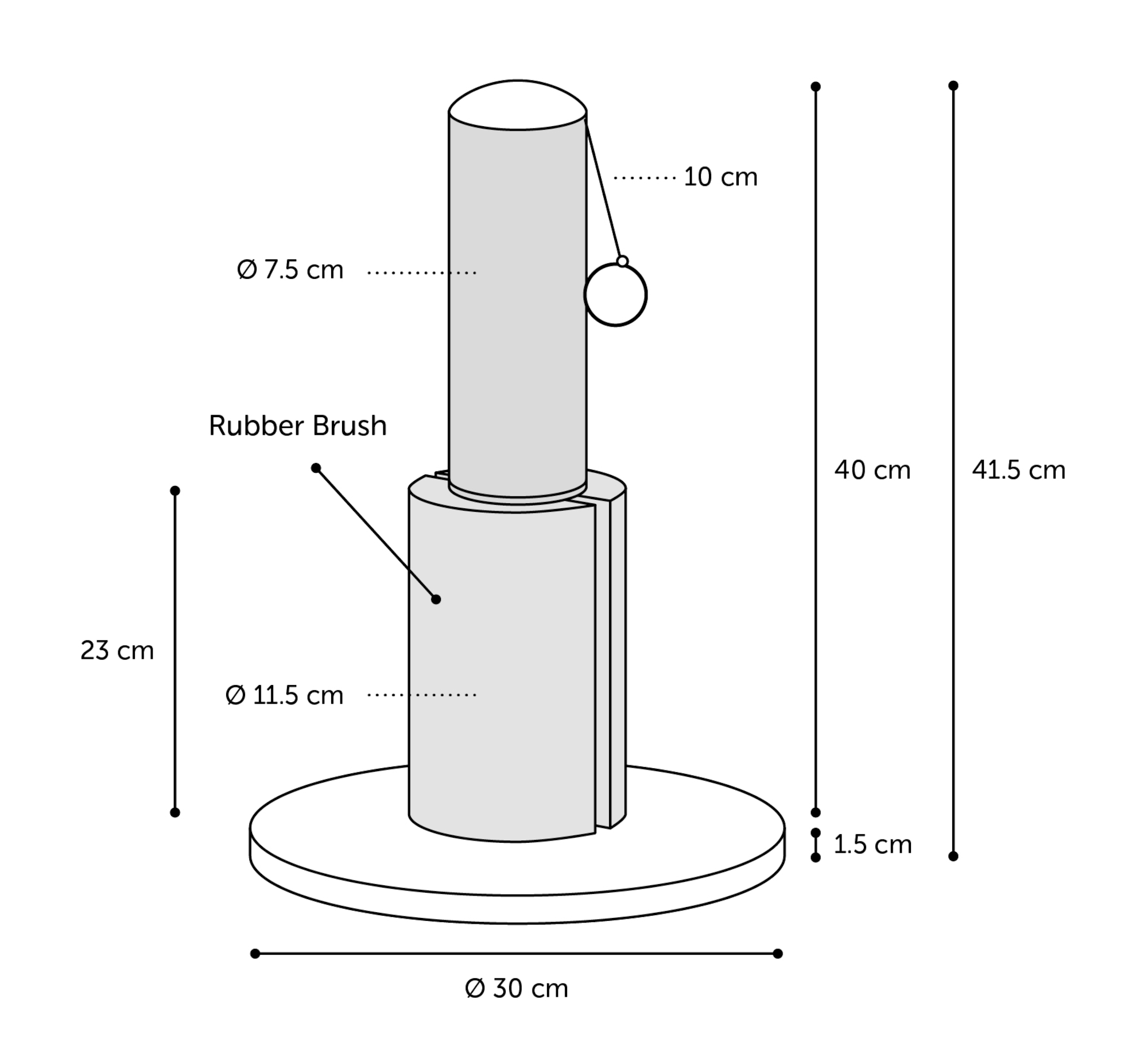 Flamingo Arbre à chat Asa Crème & Naturel