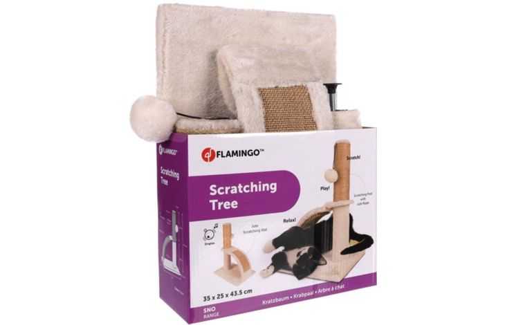 Flamingo Scratching tree  Tessa Cream & Natural