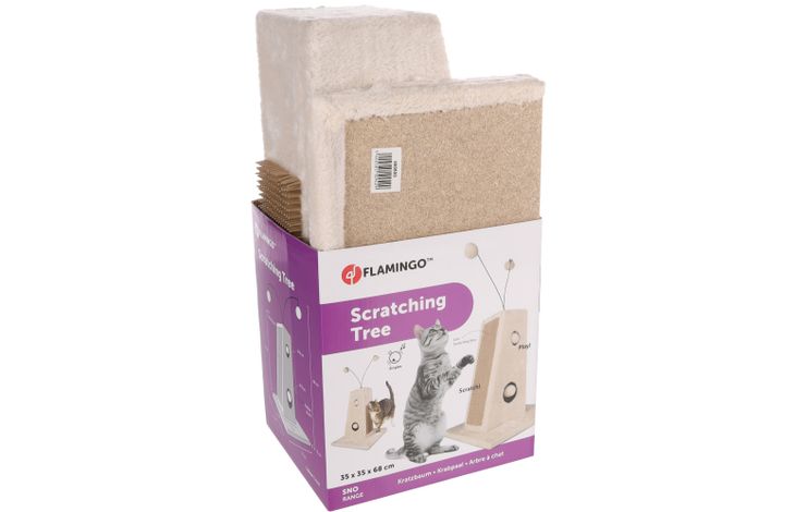 Flamingo Scratching tree  Lara Cream & Natural