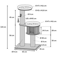 Flamingo Krabpaal Raisa 1 Bruin & Grijs
