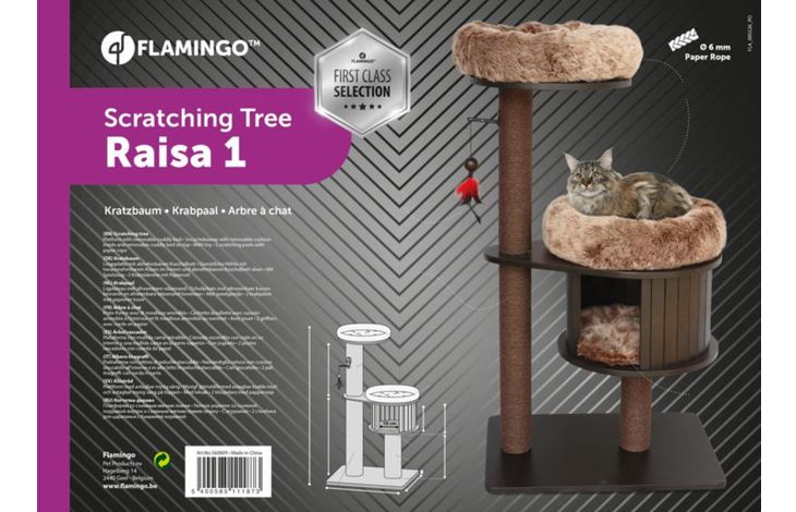 Flamingo Krabpaal Raisa 1 Bruin & Grijs