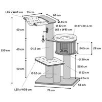 Flamingo Krabpaal Raisa 2 Bruin & Grijs