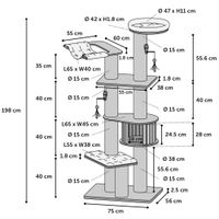 Flamingo Krabpaal Raisa 3 Bruin & Grijs