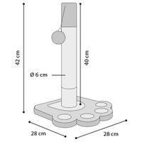 Flamingo Scratching tree  Cya 2 Turquoise & Grey