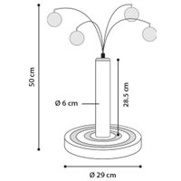 Flamingo Scratching tree  Cya 3 Turquoise & Grey