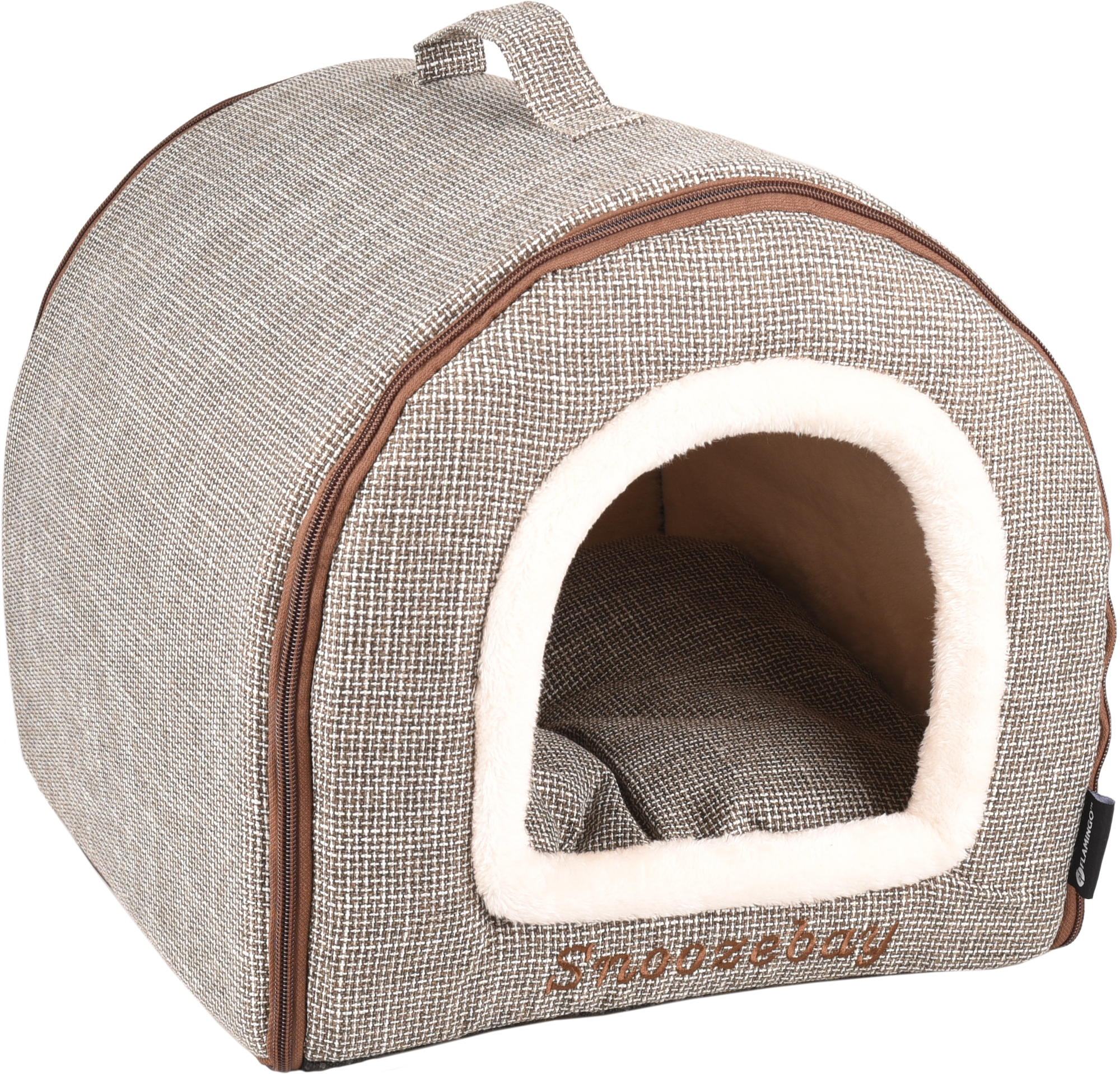 Flamingo Sleeping place Snoozebay Oval Brown & Cream