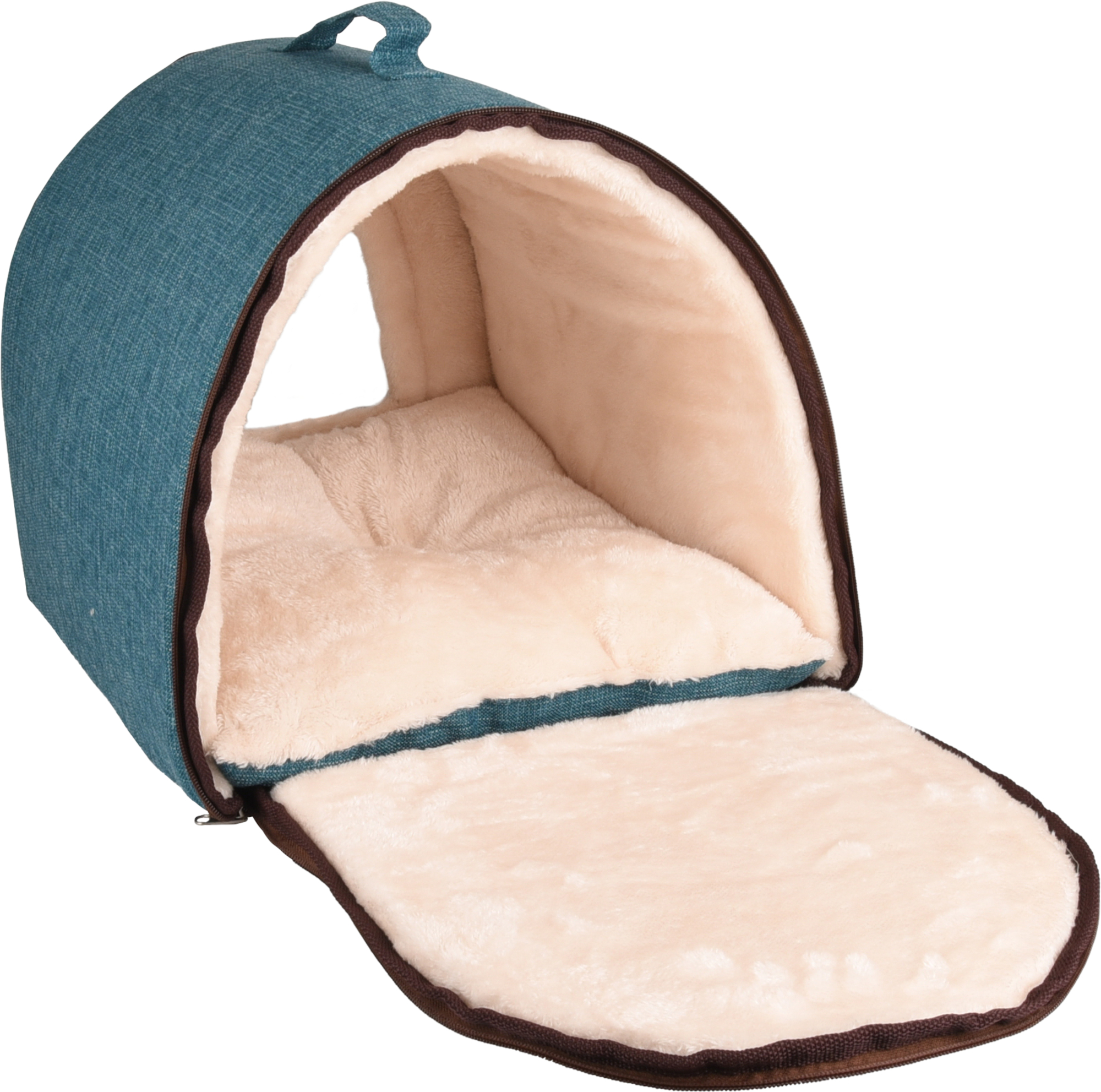 Flamingo Schlafplatz Snoozebay Oval Blau & Creme & Braun