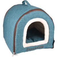 Flamingo Schlafplatz Snoozebay Oval Blau & Creme & Braun