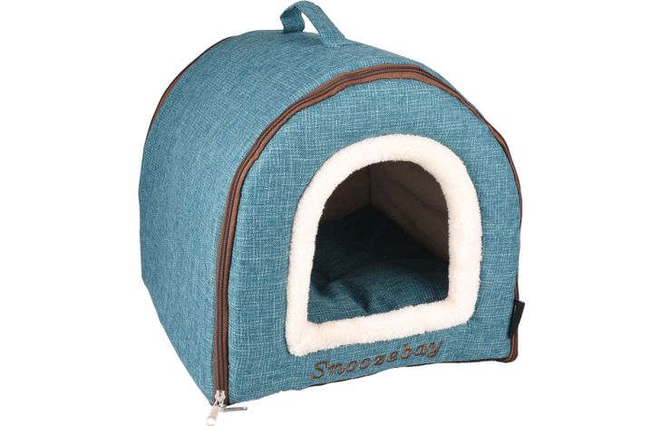 Flamingo Schlafplatz Snoozebay Oval Blau & Creme & Braun