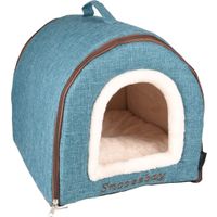 Flamingo Schlafplatz Snoozebay Oval Blau & Creme & Braun