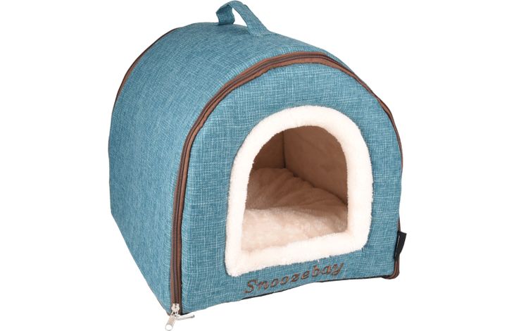 Flamingo Schlafplatz Snoozebay Oval Blau & Creme & Braun