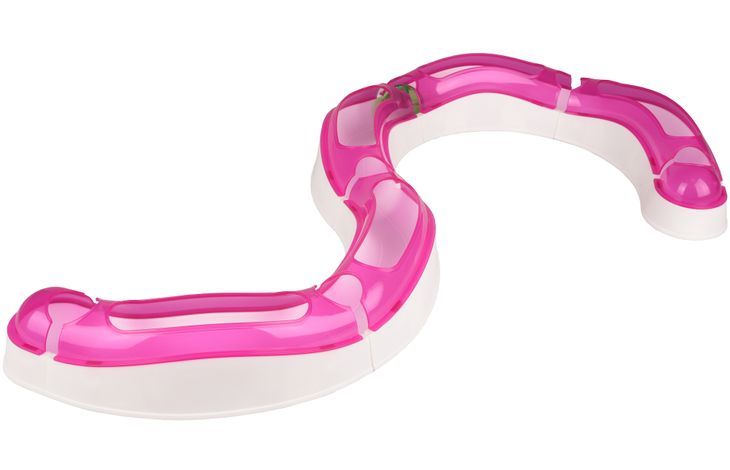 Flamingo Toy Moggy  with ball Pink & White