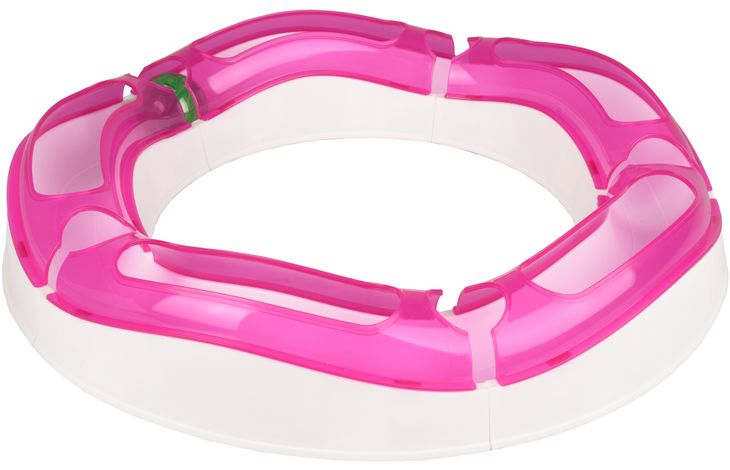 Flamingo Toy Moggy  with ball Pink & White