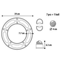 Flamingo Toy Moggy  with ball Pink & White