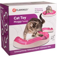 Flamingo Toy Moggy  with ball Pink & White