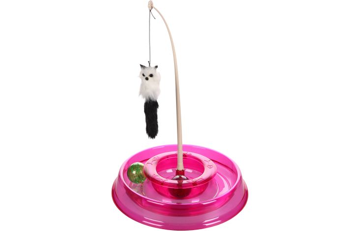 Flamingo Spielzeug Moggy  Mit ball Rosa Weiß