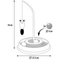 Flamingo Toy Tibo  with ball Pink