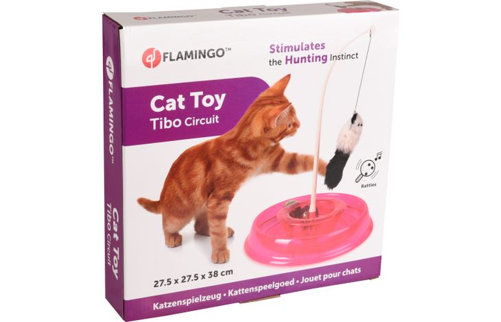 Flamingo Toy Tibo  with ball Pink