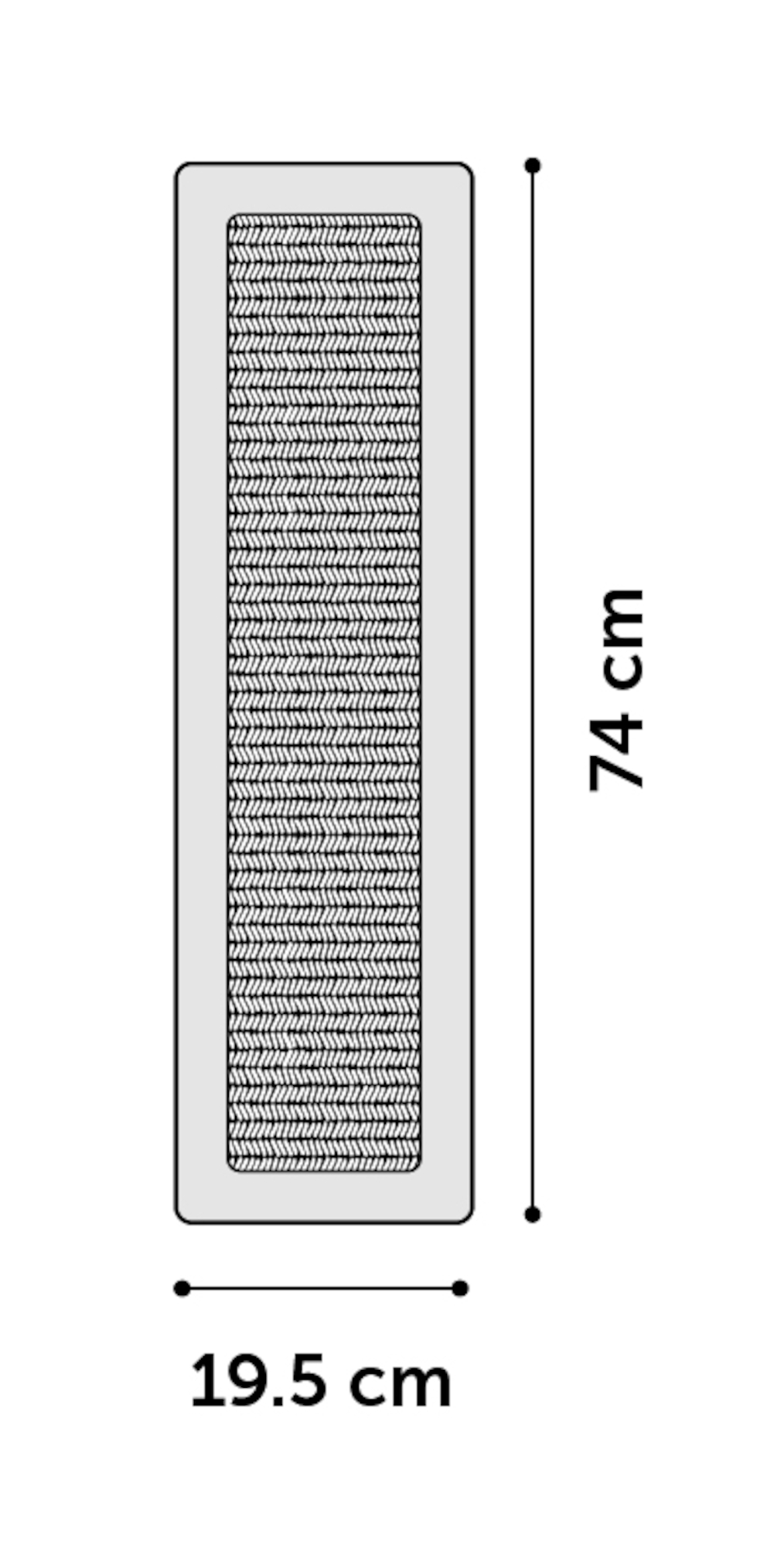 Flamingo Scrathching board Greta Light grey & Taupe & Natural