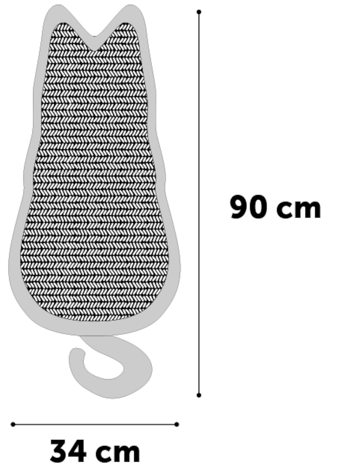 Flamingo Scrathching board Greta Light grey & Taupe & Natural