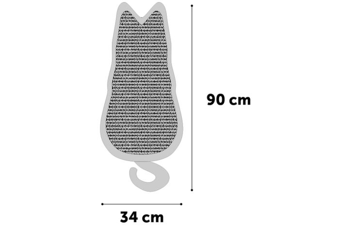 Flamingo Scrathching board Greta Light grey & Taupe & Natural