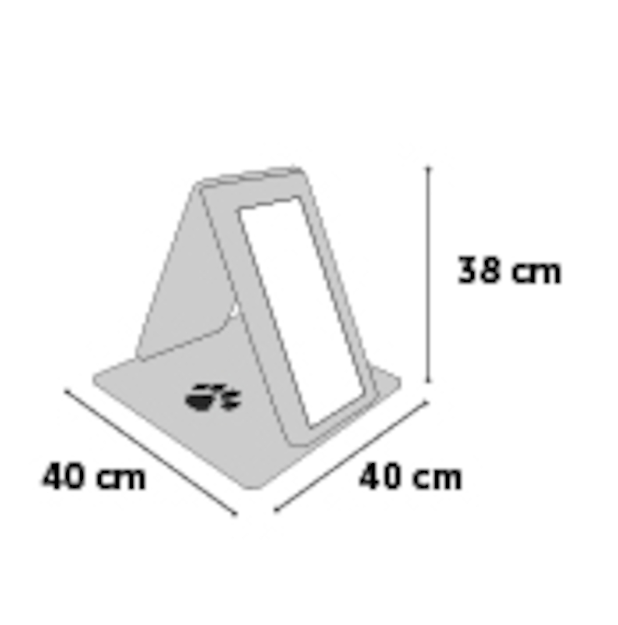 Flamingo Scrathching board Greta Light grey & Taupe & Natural & Brown