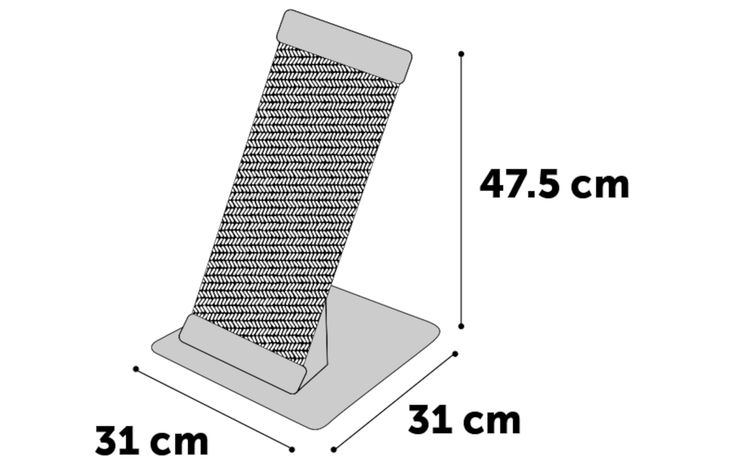 Flamingo Scrathching board Greta Light grey & Taupe & Natural