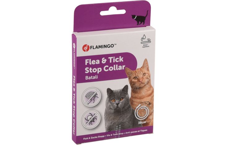 Flamingo Collier antiparasites Batali Stop puces et tiques