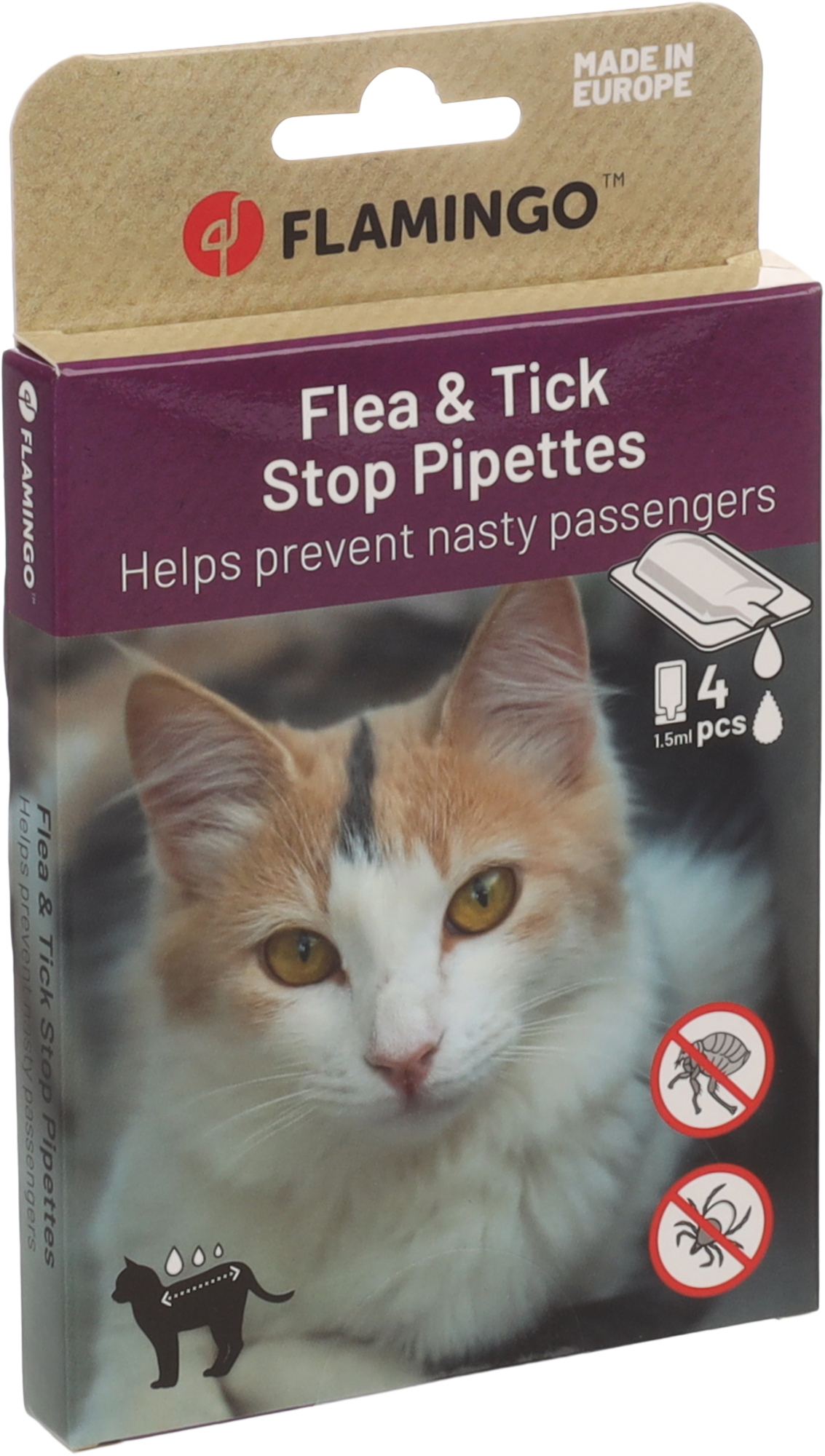 Flamingo Anti-parasietendruppels Batali Vlo & teek stop Pipet