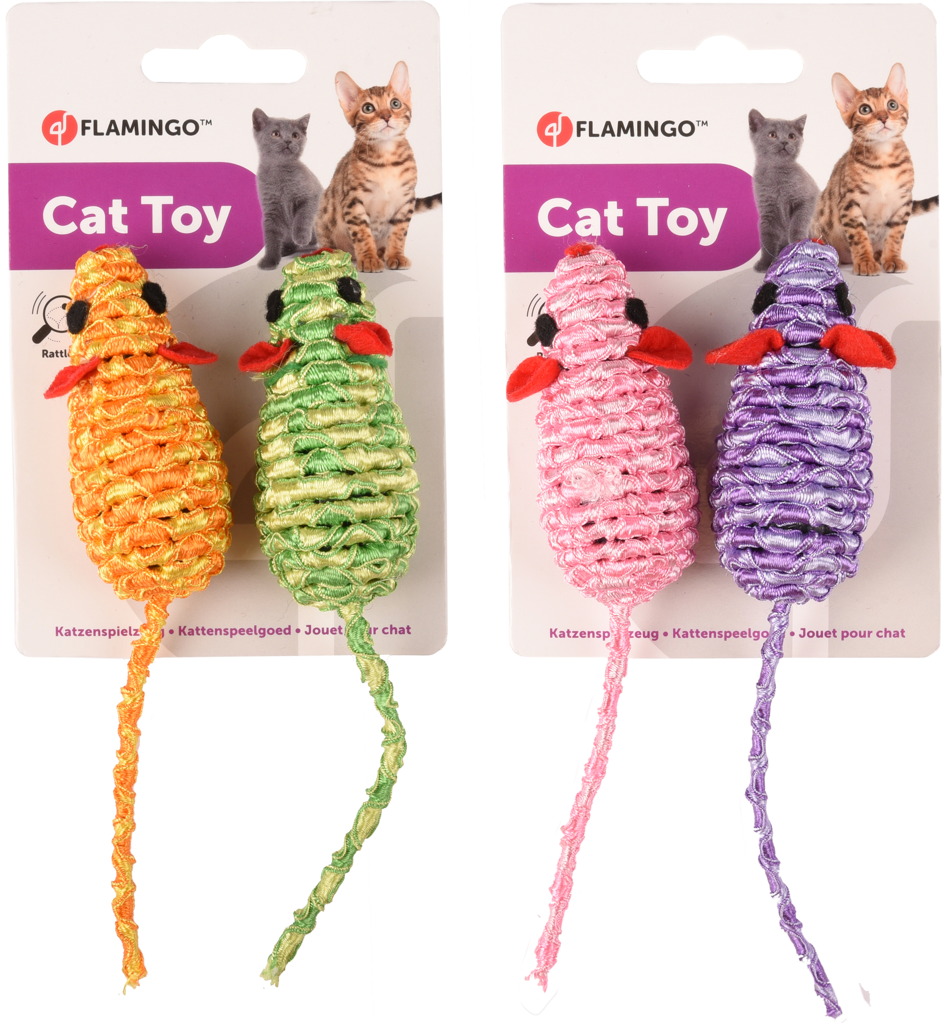 Flamingo Toy Zyra Mouse Multiple colours