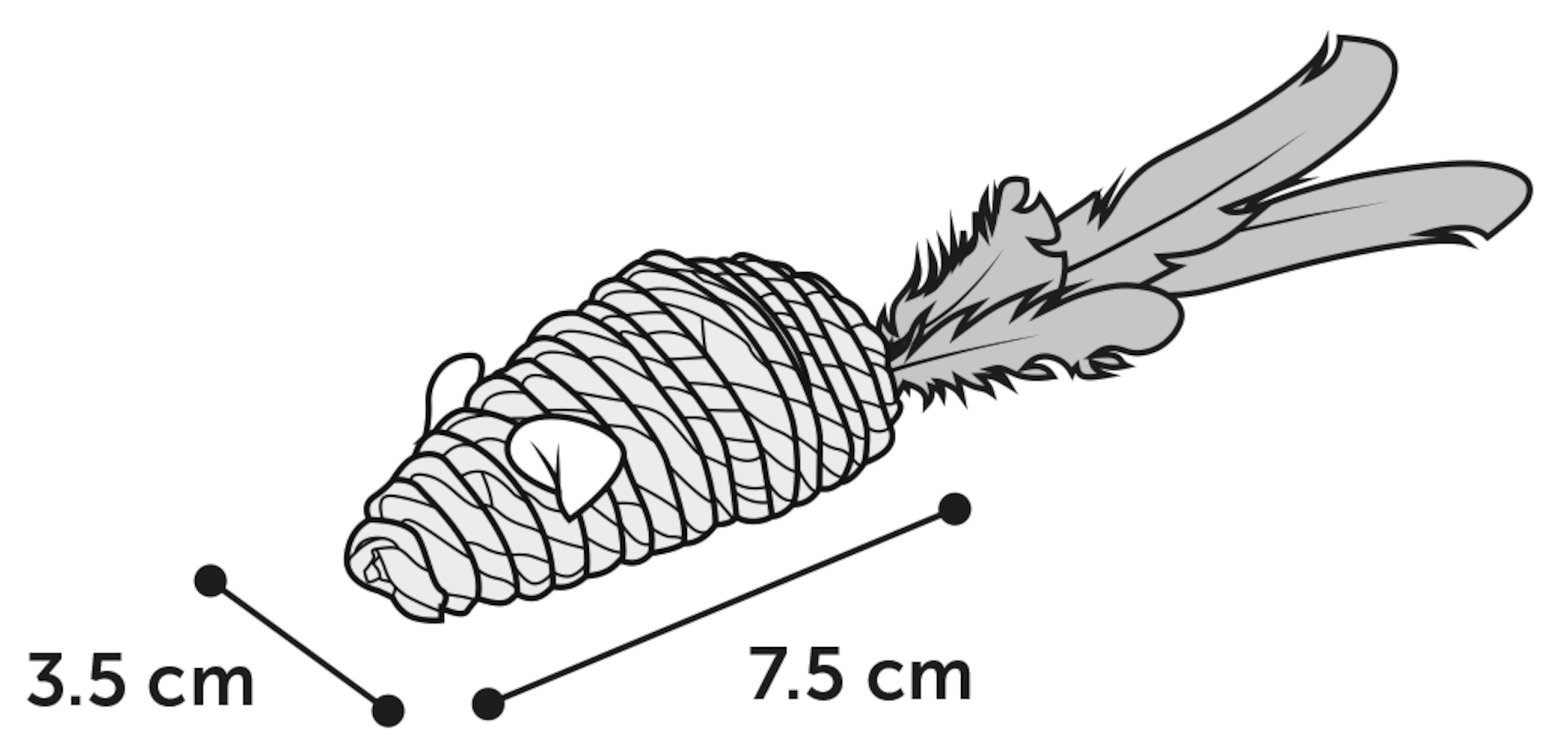 Flamingo Toy Babs Mouse Brown