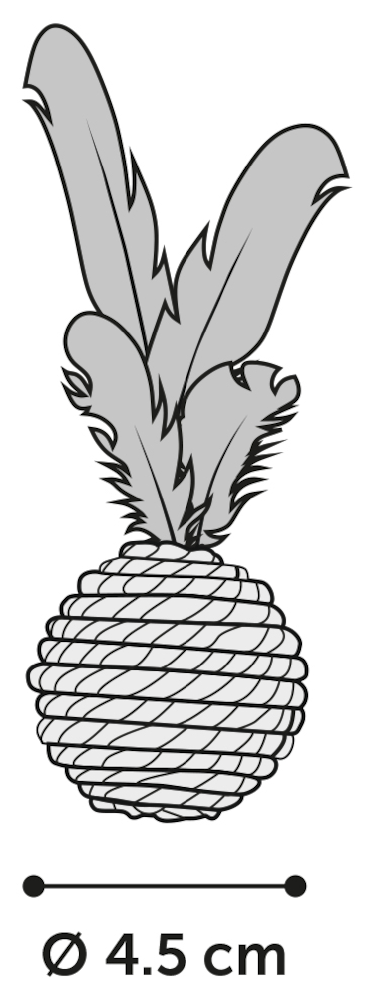 Flamingo Toy Babs Ball Brown